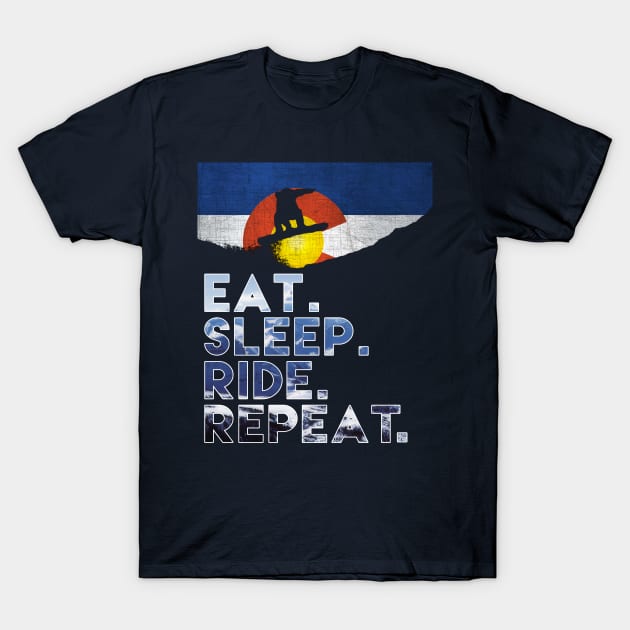 Eat.Sleep.Ride.Repeat T-Shirt by Random77